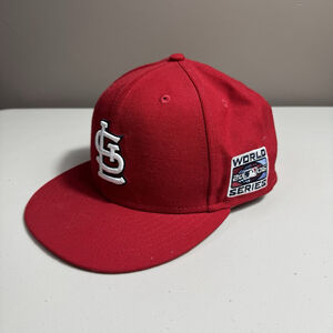 New Era 5950 St Louis Cardinals 2006 World Series Red Icon Fitted Hat Cap Men